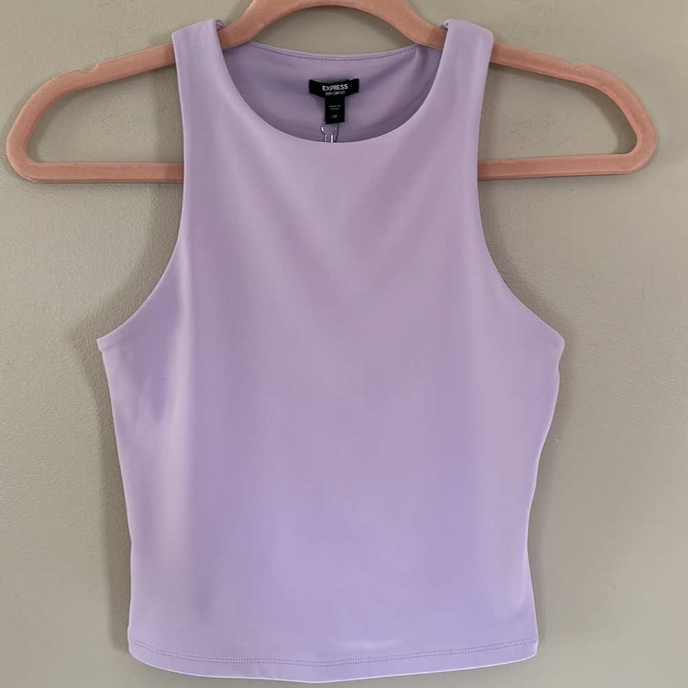 Express Body Contour Cropped Tank - XS